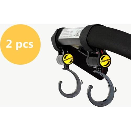 2pcs/set Baby Stroller Accessories Hooks 360-degree rotating cart hook Baby Carriage Stroller Hooks Clip Holder