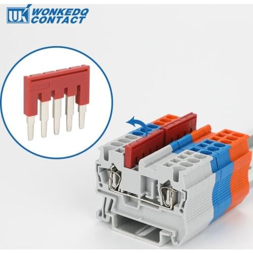 Jumper 20Pcs FBS 5-5 PLUG IN bridge for ST DIN Rail Terminal Blocks L24.7/H22.8/W3.1 mm