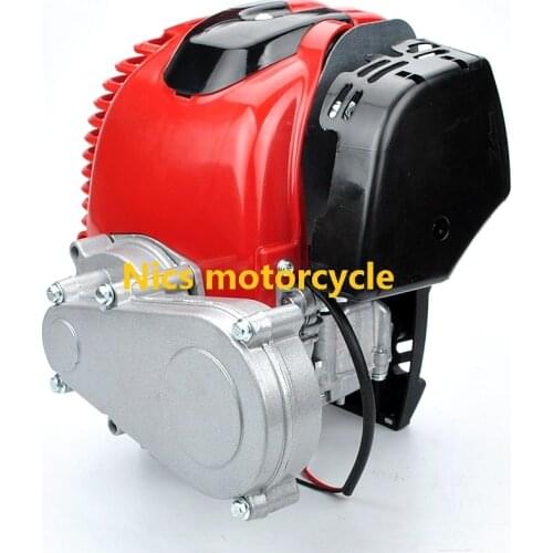 49cc 4-Stroke Gas Petrol Motorized Bicycle DIY Engine Motor Forced Air Cooling Pull Start Pocket Mini Pocket PIT Quad Dirt Bike