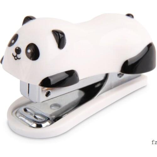 50 Pcs Panda Stapler Set Paper Clip Binding Binder Book Sewer Cartoon Office School Supplies