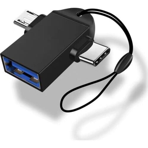 2 in 1 Type-C Micro USB OTG Adapter USB 3.0 Female To Micro USB Male And USB C Male Connector Converter For Android Phone Tablet