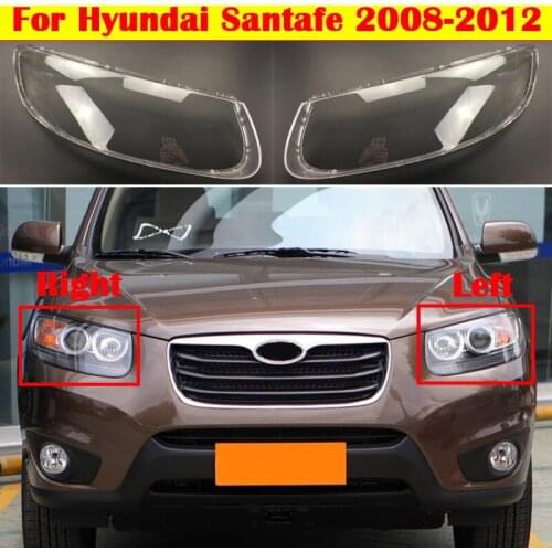 Car All New Headlamp Case For Hyundai Santafe 2008-2012 Auto Headlight Cover Lens Shell Head Light Lampshade Glass Caps Shell