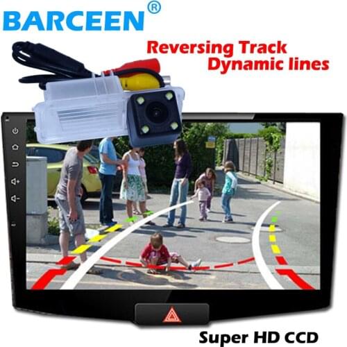 For Volkswagen golf 6/MAGOTAN car rear view camera bring hd ccd glass material lens 170 angle with car parking track line