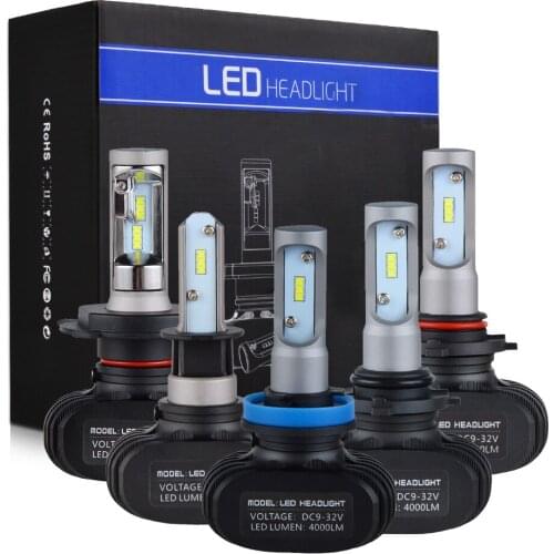 Bevinsee S1 LED H1 H3 H4 H7 H8 H9 H11 9005 9006 HB1 HB3 HB4 HB5 LED 8000LM 50W 6000K Car LED Headlight Fog Lamps Fog Light Bulbs