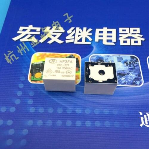 Free shipping lot (10 pieces/lot) 100%Original New HONGFA HF HF3FA-012-HST 4PINS 10A 12VDC Power Relay