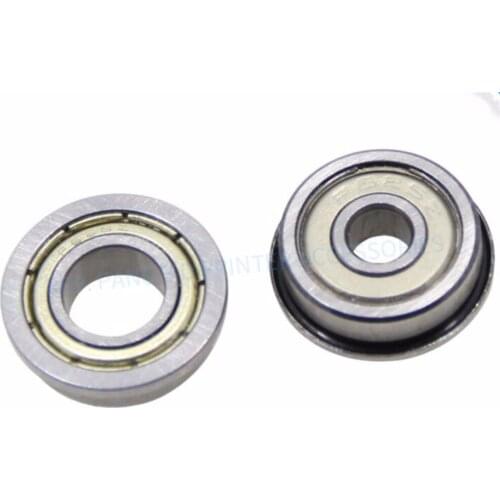 50pcs F695ZZ 5x13x4mm Flange Ball Bearing Metal Shielded Flanged Bearings