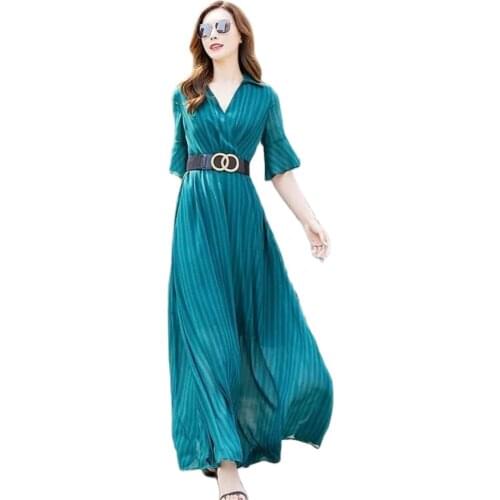 IIMADFWIW Solid Summer Dresses