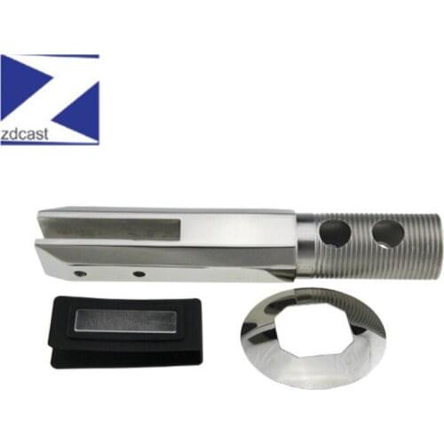 Shorter Square Core Drill Glass Spigot Stainless Steel 2205 Glass Holder Spigot Rails Balcony Balustrades Handrail