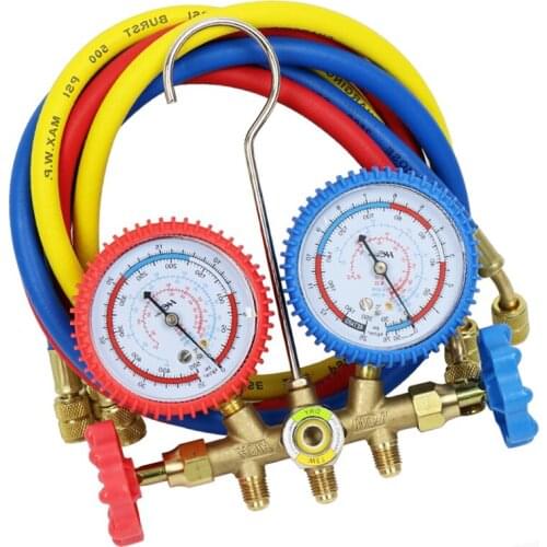 Air Condition Refrigeration Charging Manifold Gauge For R404z R22 R134A R12