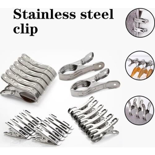 Multi-function Stainless Steel Hangers Clothespins Home Windproof Belt Clips Underwear Socks Rack Children Baby Clothes Hanger