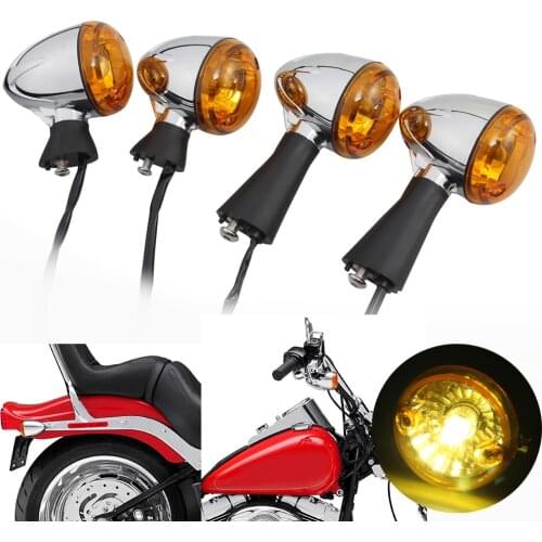 Motorcycle Front& Rear Turn Signal Light LED Bulb Indicator Lamp Decoration For Indian Scout sixty BOBBER 2014-2019 Accessories