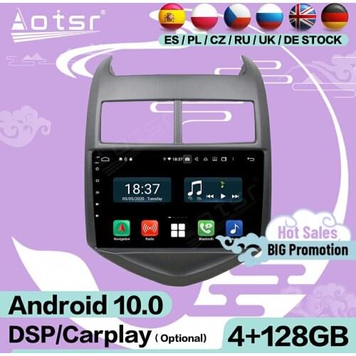 128G Carplay Multimedia Stereo Android 10 For Chevrolet AVEO 2016 2017 GPS Navigation ISP Touch Screen Radio Receiver Head Unit