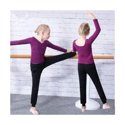 Dance wear childrens long sleeves girls ballet skirt Siamese childrens costumes exercise clothes girls dance clothes