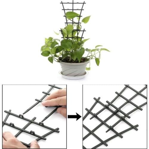 Garden Plant Support Vines Climbing Trellis DIY Plastic Mini Potted Support Morning Glory Trellis For Plant Vines Garden Tools