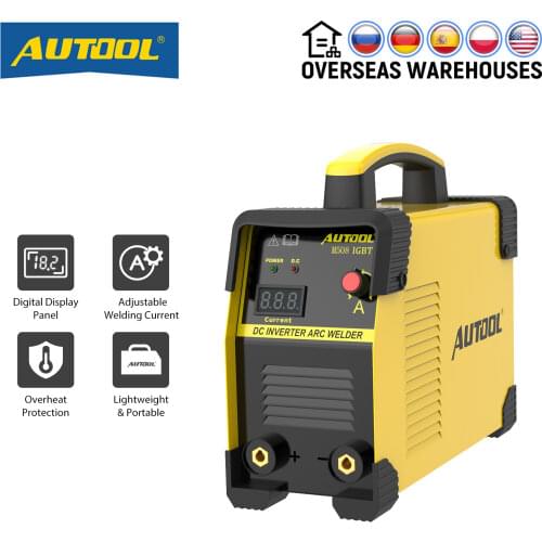 AUTOOL M508 Welder Inverter ARC Welding MMA IGBT Mini Portable DC Spot Welding Weld Steel Iron Car DIY Welders 110V 220V