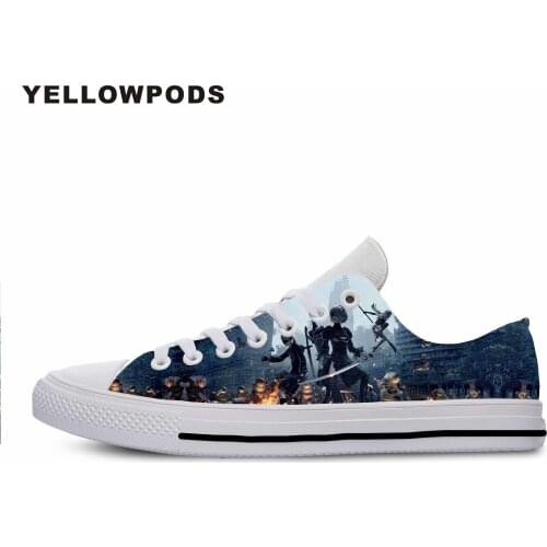 Men Casual Shoes NieR Automata Hot Fashion For Men/women High Quality Harajuku 3D Printing NieR Automata Off White Shoes Man