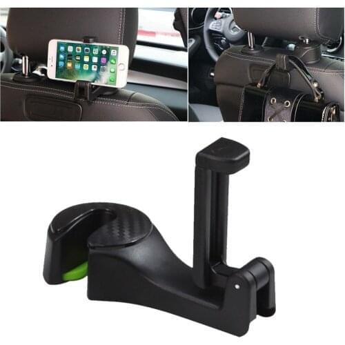 Universal Headrest Hook Phone Holder Auto Car Headrest Seat Back Hook Hanger Cell Phone Holder Stand Clip Tool Bag Car Styling