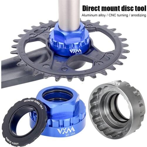 VXM direct Mounting Disc Removal Tool 12-Speed MTB Bike Chainring Tool Crankset Mounting Sleeve Crank Puller Crank Arm Remover