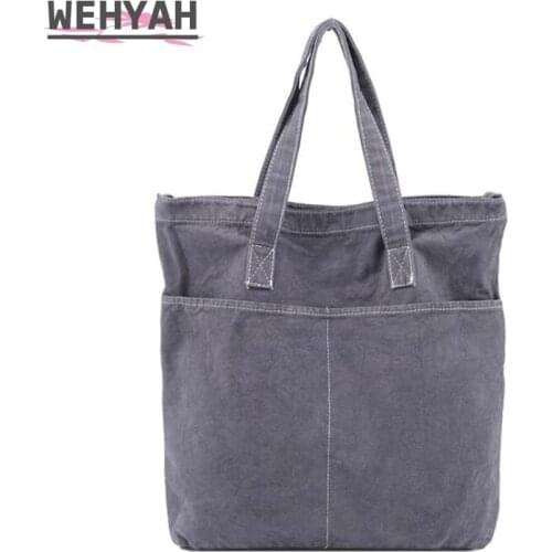 Wahyah Canvas Designer Bags for Women Crossbody Bag Casual Totes Clutch Purse Lady Shoulder Bag Large Literary School Bag ZY097