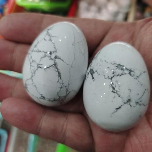 1pcs White Turquoises Bead Howlite Stone Cabochon Beads Oval Flatback Jewelry Findings Fit DIY Rings Bracelets Material