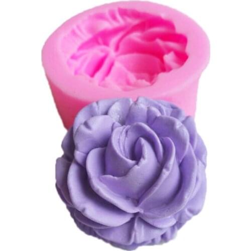 3D rose flower fondant cake mold 15-242