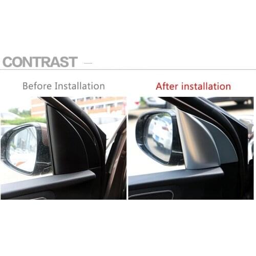 ABS Chrome Car Styling Front inner triangle Cover Sticker Decoration For Kia Sportage 2016 2017 KX5 Auto Accessories