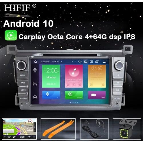 8" DSP IPS 4G RAM Android 10 Car GPS For Toyota RAV4 2013 2014 2015 DVD PLAYER multimedia navigation RADIO stereo