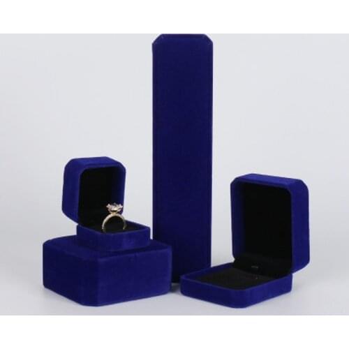 Black Red Wine Velvet Necklace Box Wedding Bride Jewelry Gift Boxes Pendant Earrings Trinket Display Case Holder Organizer