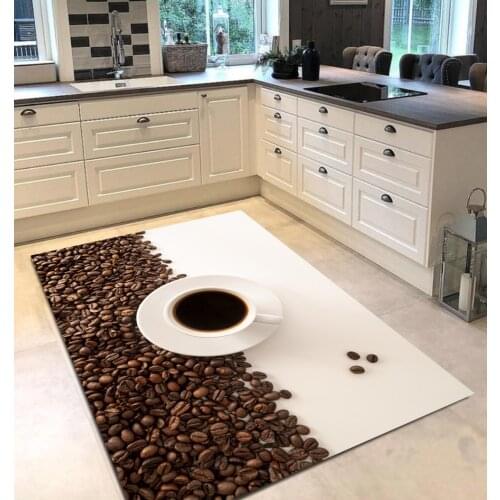 White brown dining coffee patterned kitchen rug modern carpet rug personalized gift free shipping kitchen utensils white runner