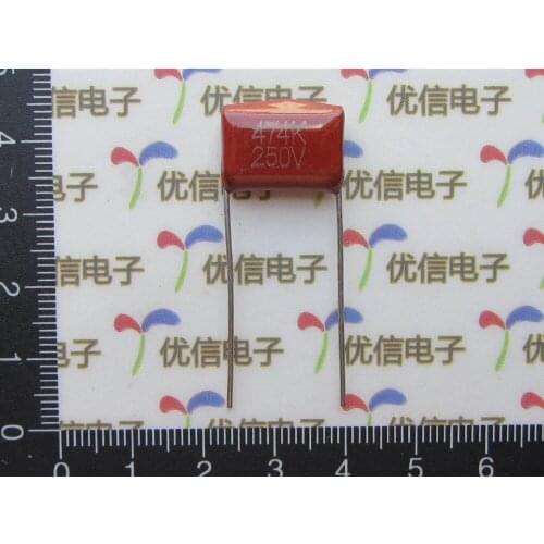 Free Ship 100pcs/lot 474 250V CBB Polypropylene film capacitor pitch 15mm 250V 474 CBB/CL CBB capacitor 474