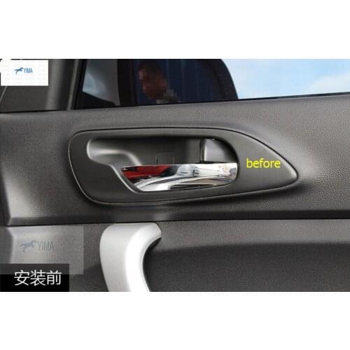 For Changan cs35 ABS Inner Door Handle Bowl Cover Trim Molding Garnish 4 pcs / set