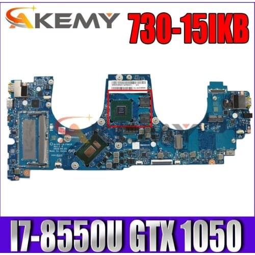 DLZP5 LA-F661P 5B20Q96463 For Lenovo Yoga 730-15IKB 15.6 inch Laptop Motherboard SR3LC I7-8550U CPU GTX 1050 GPU