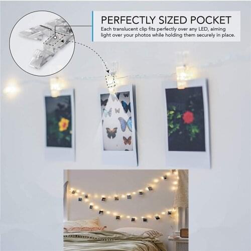 1-10M LED Light String Fairy Light String Wedding Outdoor Garland Photo Clip Decoration Wedding Birthday Party Christmas 5Z