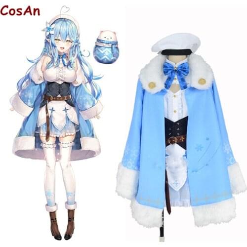 Hot Anime Vtuber Hololive Yukihana Lamy Cosplay Costume Unisex Lovely Uniform Activity Party Role Play Clothing Custom-Make Any