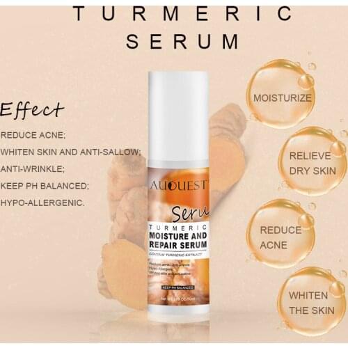 Turmeric Face Serum Organic Collagen Brightening Moisture Repair Facial Serum Anti-wrinkle Whitening Skin Care TSLM1