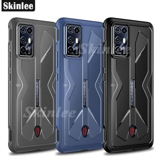 Skinlee Soft Case For ZTE Red Magic 6R Cross Ultra-thin Design Heat Dissipation Shockproof Case For RedMagic 6R Cover