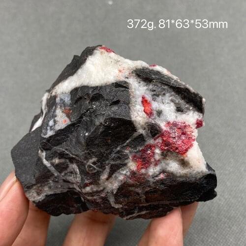Natural Cinnabar stone Original red Stone Healing Reiki Crystal