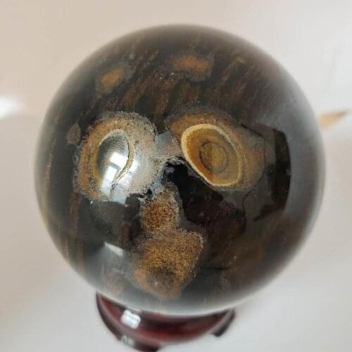 Natural blue Tiger eye Crystal Sphere Ball Healing