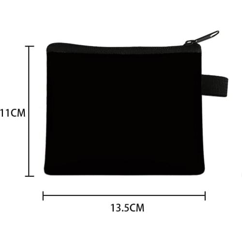 Advanced Minimalist Style Women Men Mini Pouch Zipper Solid Color Coin Purse Key Ring Kids Wallet Gift