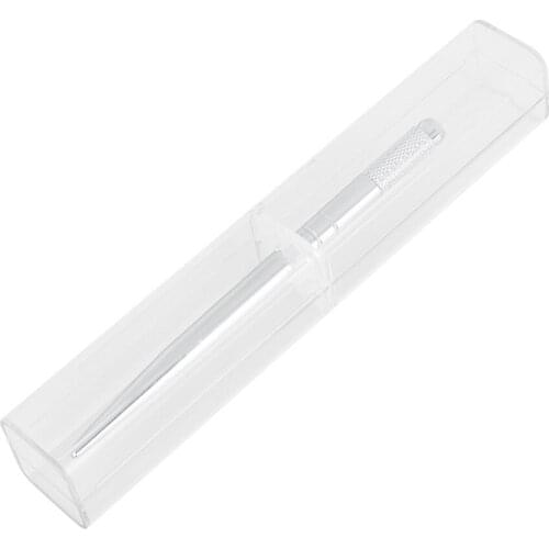 Professional Alloy Permanent Makeup Manual Eyebrow Eyeliner Lip Tattoo Pen for Microblading Needles with Storage Case