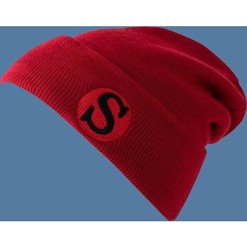2021 Skullcap Male Knitted Hat Female Autumn and Winter Japan Male Winter Wool Letter Embroidered Fashion Brand Hip Hop Hat