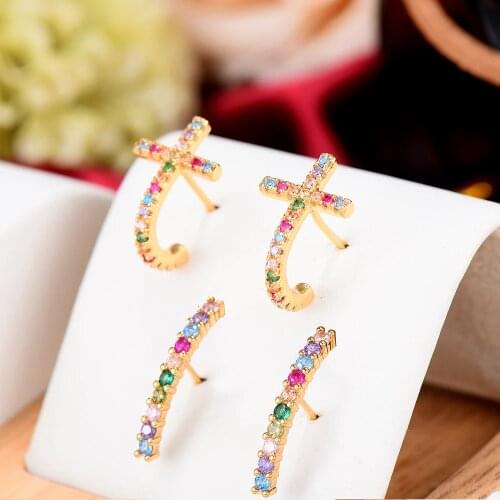 SORAMOORE Cute Trendy Full Cubic Zirconia Pearl Earrings Round Shape For Women Bridal Engagement Earrings Jewelry High Quality