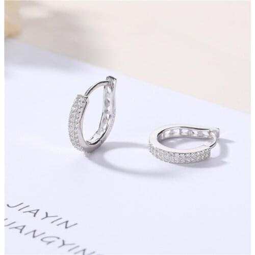 S925 Sterling Silver Earring Drop-shaped Short Sterling Silver 925 Earrings for Women
