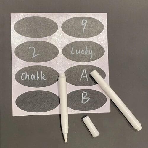 2021 New 1/3PCS Erasable Marker Pens Label Stickers Chalk Pens Storage Jar Spice Label Stickers Blackboard Tag for Kitchen