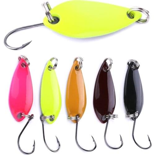 1pcs Spinner Baits 2.6g 3cm Fishing Lures Spoon Paillette isca Spinner Lure pesca Bass Lure Metal Sequin Bait