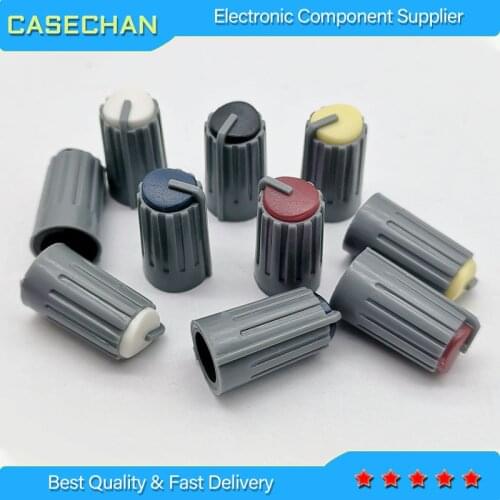 10pcs for BEHRINGER XENYX802 1204USB QX-1002USB Professional Mixer Knob Cap Cover Height 18.5mm Half shaft inner hole 6mm