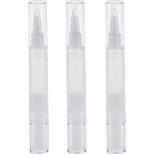 3pcs 5ML Empty Pen with Brush Cosmetic Container Concealer Lip Cream