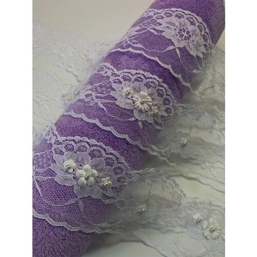 1 yards lace for needlework sewing fabric accessories the cloth tissu tissus costura for dress red black 6.5CM wide 2021 new