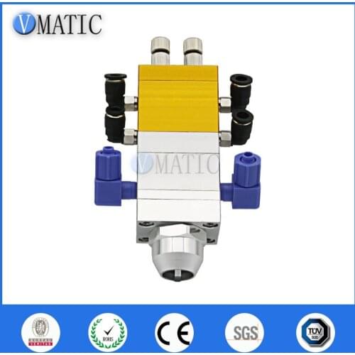 Free Shipping Hand Control Double Liquid Glue Gun Ab Pneumatic Manual Dispensing Valve