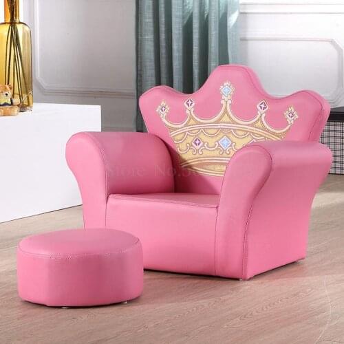 Childrens sofa cute girl princess baby sofa reading lazy crown sofa seat animal cartoon sofa